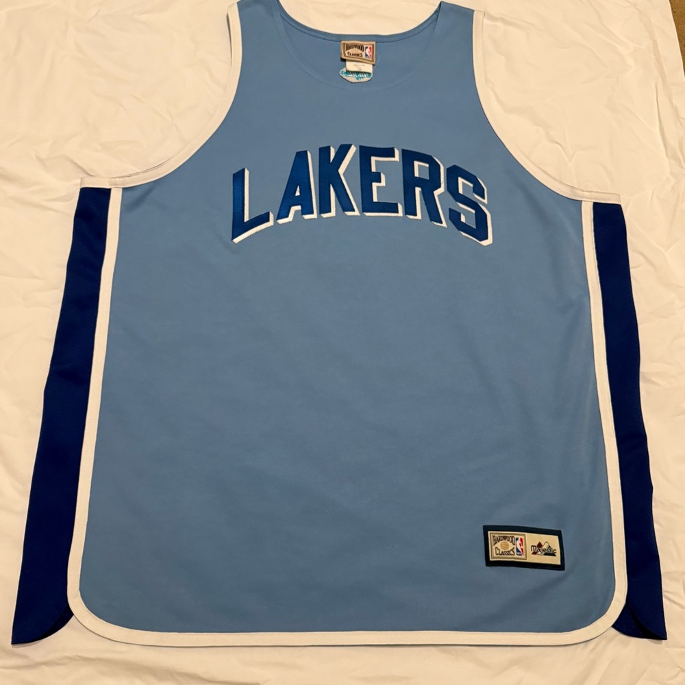 3x Los Angeles Lakers Hardwood Classics Majestic vintage authentic NBA jersey